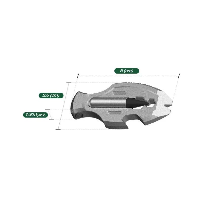 NEW Mini Crowbar Titanium Alloy Multifunctional EDC Tool Eternal Pen Nail Puller Bottle Opener Magnetic Suction Small Pendant