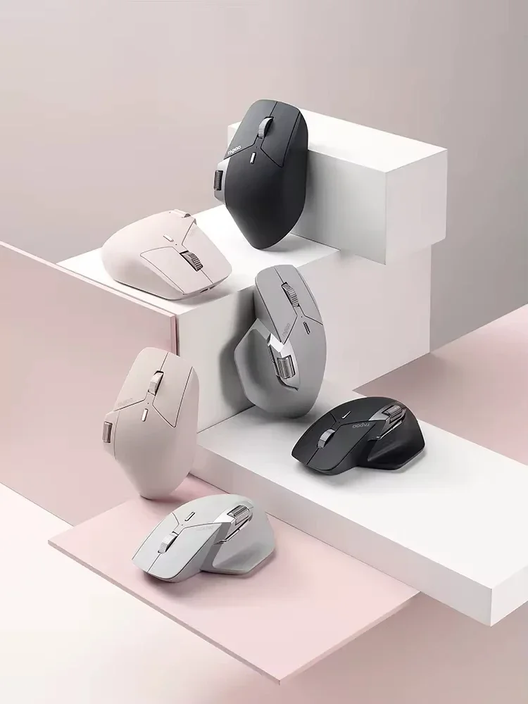 New RAPOO MT760 Mouse Bluetooth Wireless Tri Mode Ergonomics Mouse Gamer Accessory for Computer Pc Laptop Gaming Office for Gift