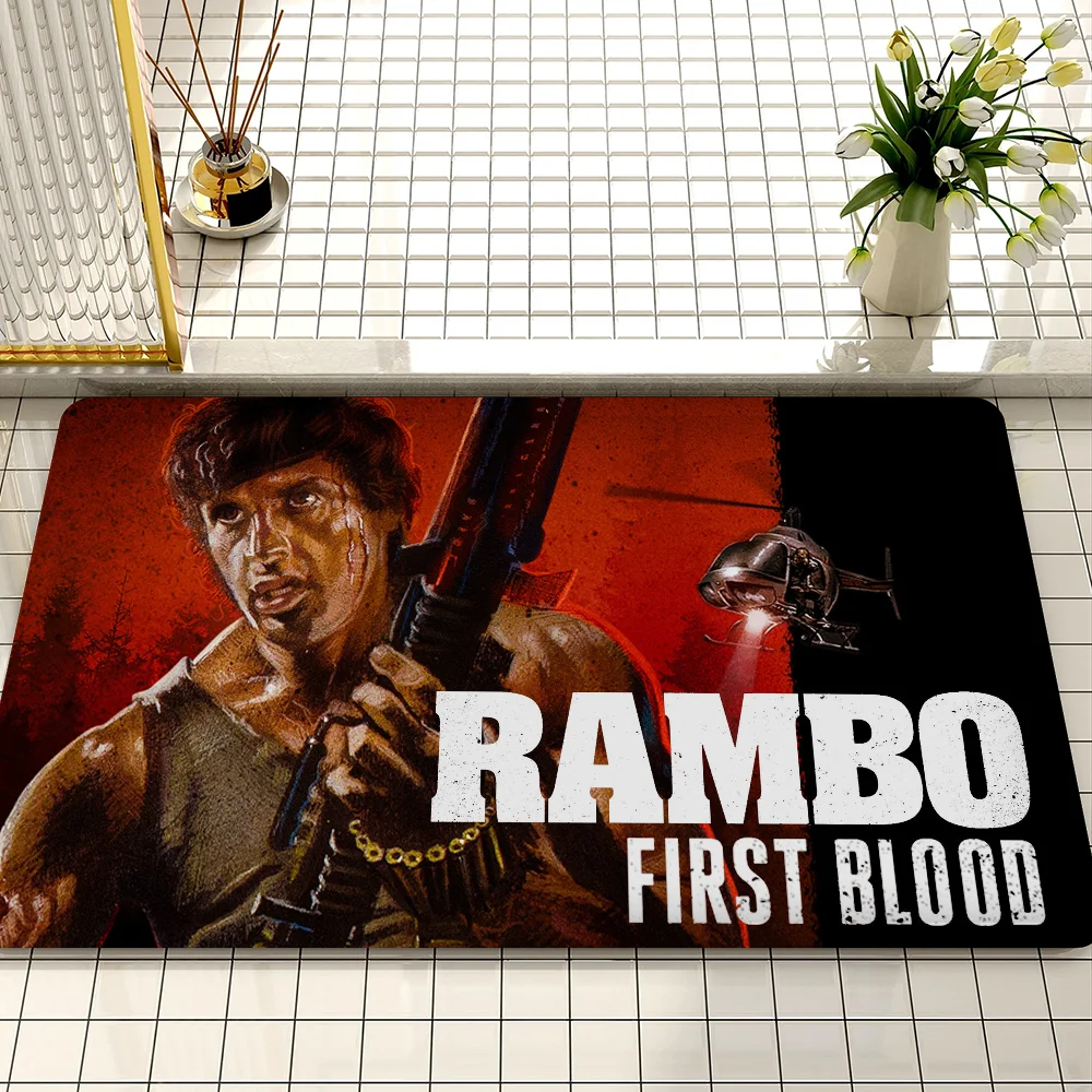 Movies First Blood Movie Sticky Posters Whitepaper Sticker DIY Room Bar Cafe Posters Wall Stickers