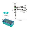 20pcs blue 8
