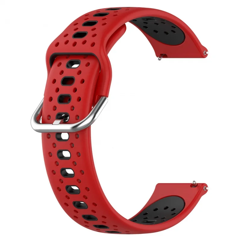 Dual Color Sport Silicone Buckle Strap For Samsung Galaxy Watch 4/5 For Huawei huami watchband