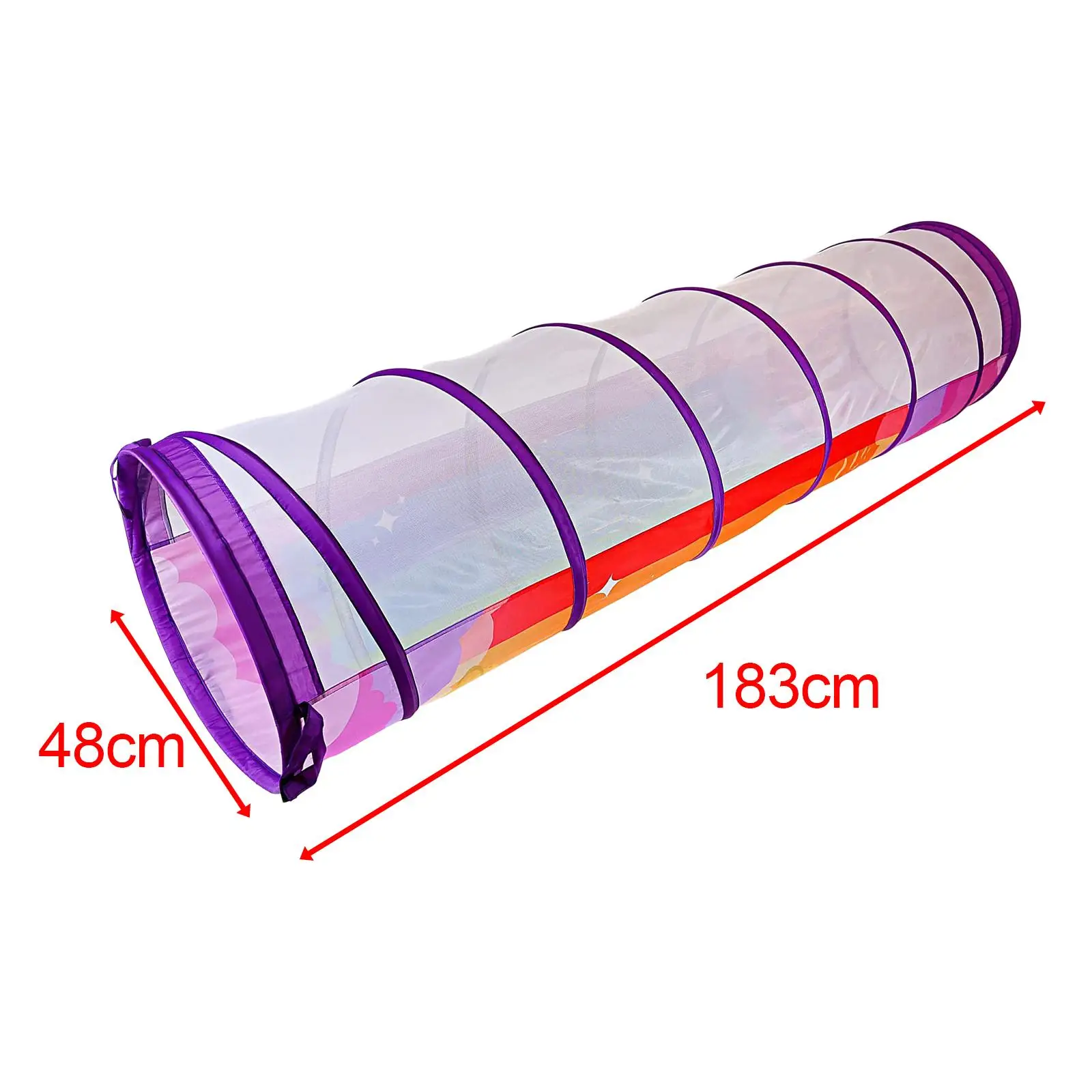 Kids Pop Up Tunnel Tent Crawling Play Mat Toddler Ball Pit House Foldable Toy for Children