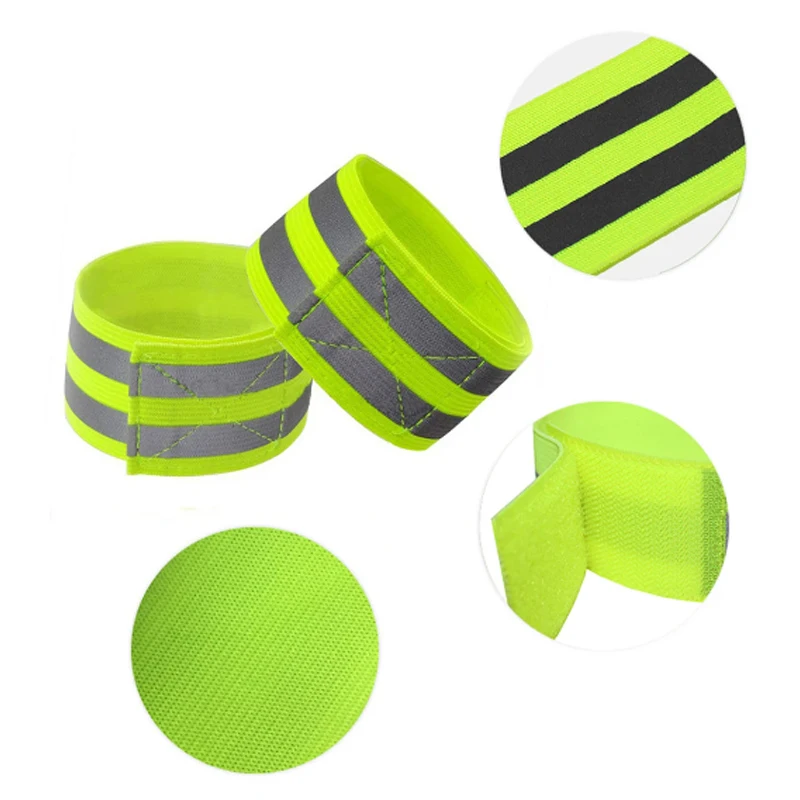 Reflective Bands For Wrist Arm Ankle Leg High Visibility Reflect Straps For Night Walking Cycling Running Safety Reflector Tape