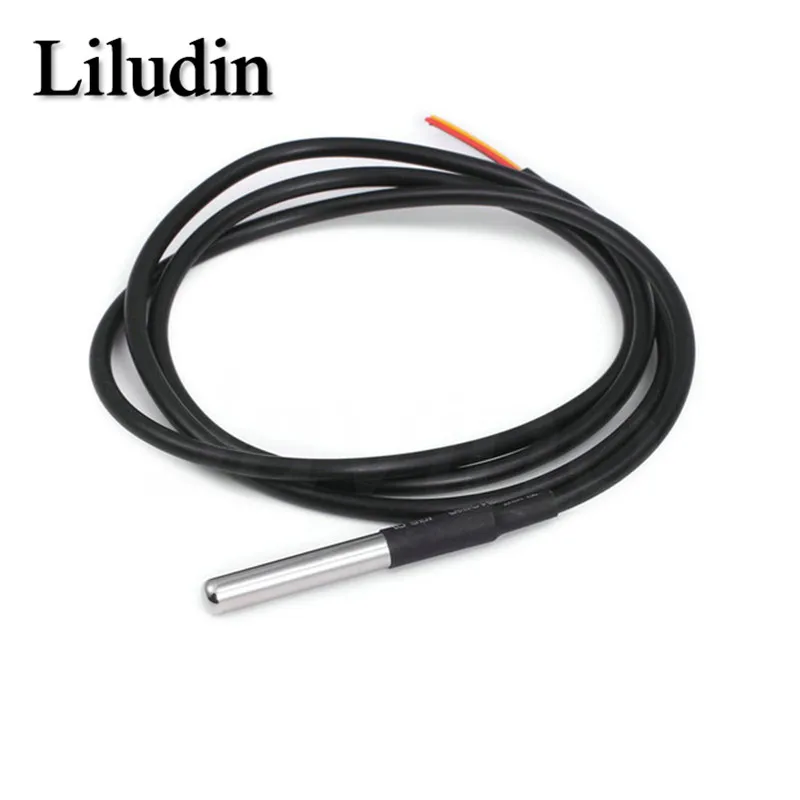 DS18b20 temperature probe temperature sensor 1M 2M 3M DS1820 Stainless steel package Waterproof 18B20 100cm/200cm/300cm