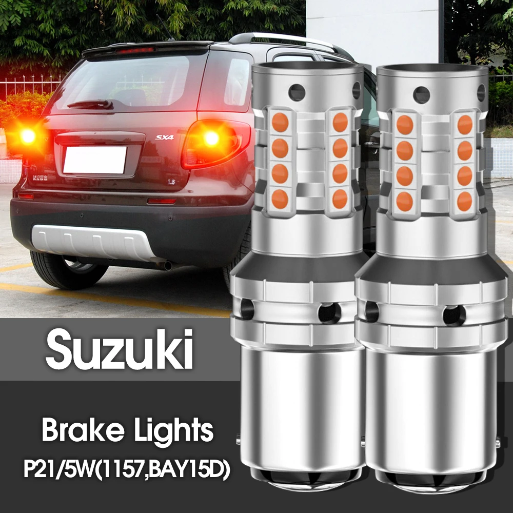 

2pcs LED Brake Light Lamp P21/5W BAY15D Canbus For Suzuki Celerio Grand Vitara Swift 2 3 4 5 SX4 Ignis 1 Kizashi Wagon R Samurai