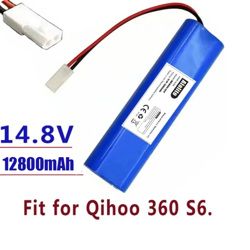 2024 14.4V 12800MAH 100% New Original Battery Pack Used for The Qihoo 360 S6 Robot Vacuum Cleaner of Components