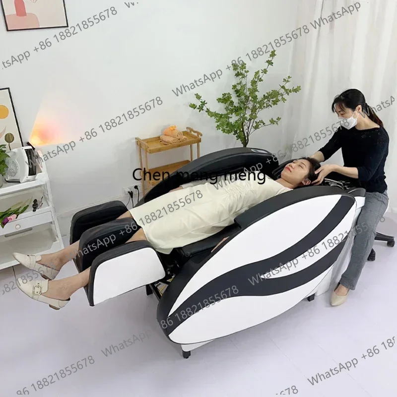 Cadeiras de Shampoo Multifuncionais de Alta Qualidade Q181 para Barbearia, Cadeiras de Massagem Elétrica para Salão de Beleza