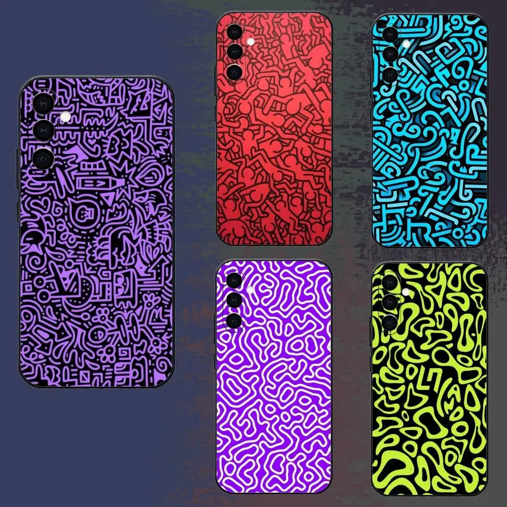 

minimalist graffiti Phone Case For Samsung Galaxy A73,A72,A71,A70,A52,A51 Others Soft Black Cover