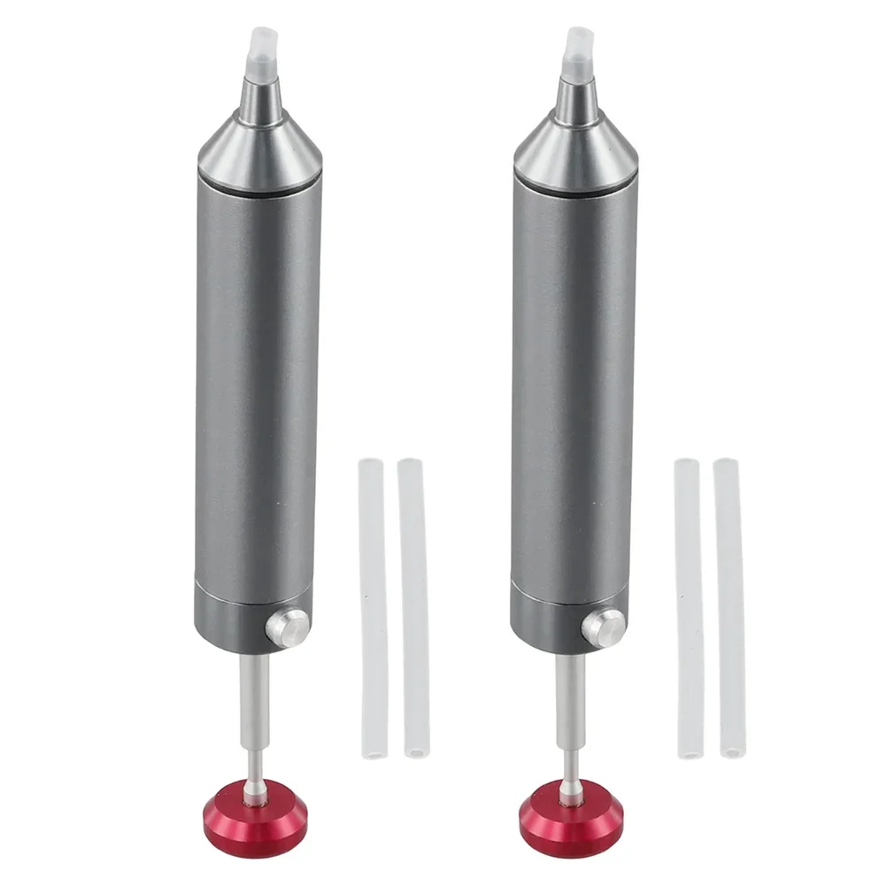 

2PCS Aluminum Desoldering Pump Suction Tool for Soldering with High Temperature Resistance and Strong Vacuum Power