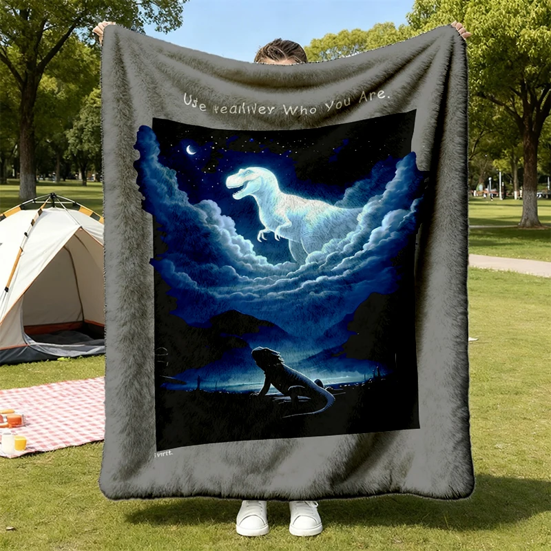 Remember Who You Are Flannel Blanket, Funny Bearded Dragon Throw, Lizard Reptile Lover Gift