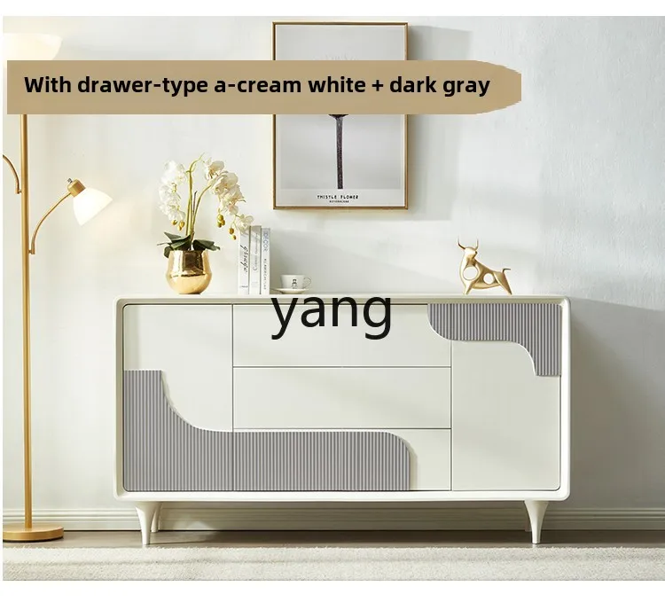 LMM living room against the wall storage storage side cabinet light luxury Jane Hao entrance cabinet
