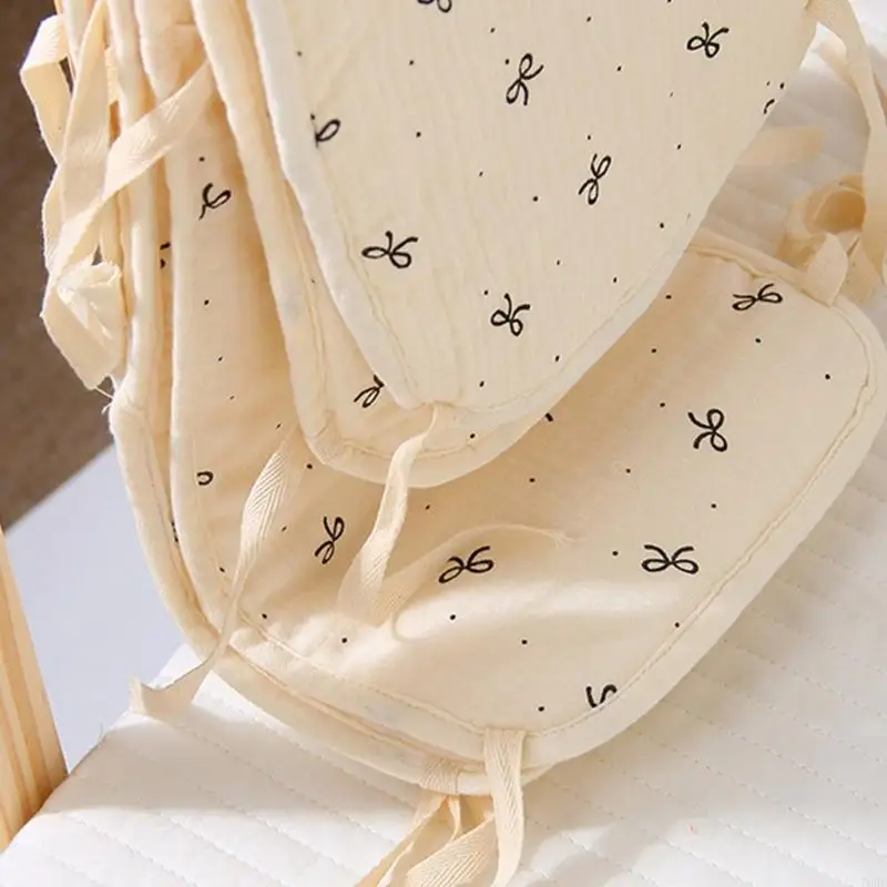 Housse berceau en coton épais, 4 pièces, protecteurs berceau, attaches en tissu réglables