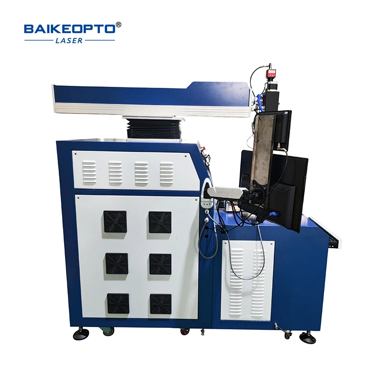 BK-WD400 YAG Multi-axis Automatic Welding Laser Machine 400W Dual Lamp Ceramic Cavity 2Tank Laser Welder