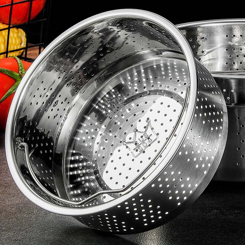

Multi-Use Stainless Steel Vegetable Steamer Basket For Dumplings Rice Eggs Seafood Lightweight Drainable Kitchen Accessory