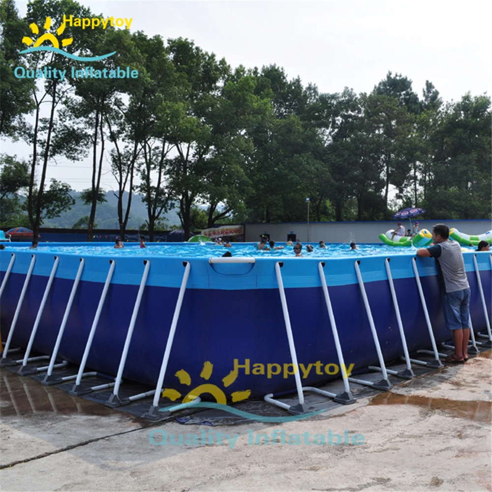 Easy Set Up Steel Frame Hard Plastic Pvc Swimming Pools Above Ground Pool