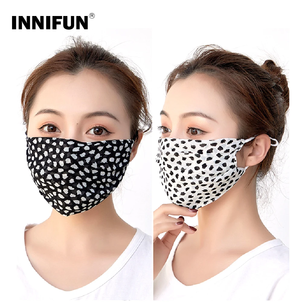 

Face Mascarillas Anti Dust Mouth Mask Anti-fog Proof Flu Washable Mask Leopard 2020 Reusable Color Printing Adult Embroidery