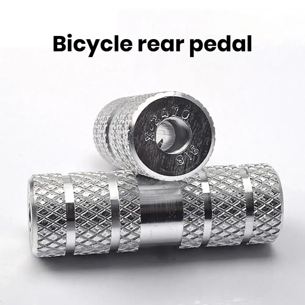 Aluminum Alloy Pedal Bike Footrest Anti-slip Aluminum Alloy Bike Pegs for Bmx Mountain Road Bicycle Cycling Accessories Stunt