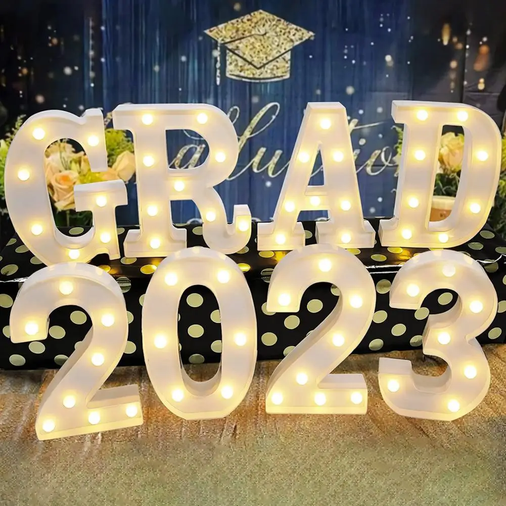 Digital Number Light  Practical GRAD 2023 Graduation Night Light  Battery Powered Decorative Light