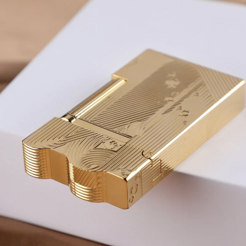 

Gold Calories Sleep Mermaid Pattern Vintage Lighter Cigarette Smoking Gas Lighters Classic Sound Metal Lighters Fire Men's Gfit