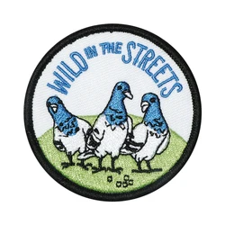 1PC Wild In The Streets Funny Animal Embroidered Patch Iron On Sew On Patches For Clothes Cap Jacket DIY Gift Badge Hot Adhesive