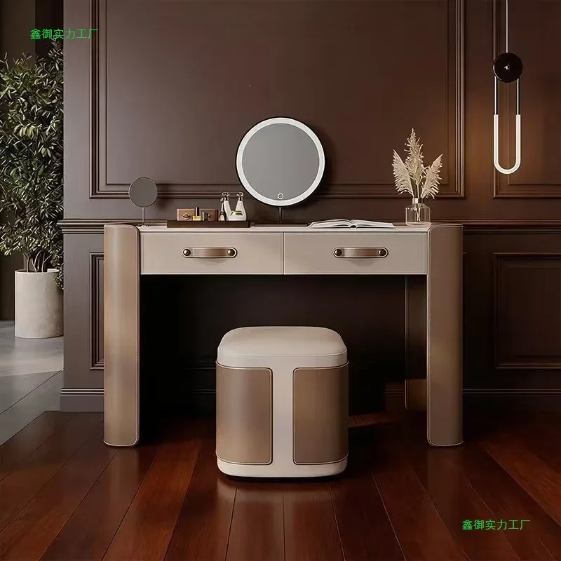 

YY- Italian light luxury dressing table integrated storage cabinet master bedroom simple minimalist style makeup table desk
