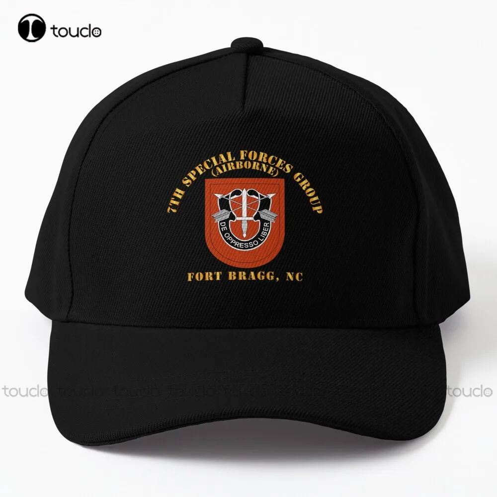 

Army - 7Th Special Forces Group W Flash - Fbnc Baseball Cap Girls Hats Outdoor Simple Vintag Visor Casual Caps Street Skateboard