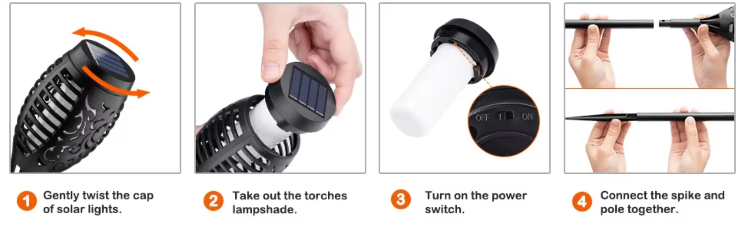 12 LED Solar Flame Torch Light  Waterproof Garden Decoration Yard Patio Floor Lamp Flickering Light Outdoor Solar Lights