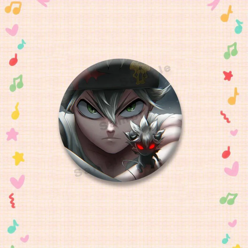 Asta Noelle Yuno Yami Sukehiro Cartoon Badges Anime Black C-Clover Brooch Backpack Clothes Enamel Pins Jewelry Accessories Gifts view 4