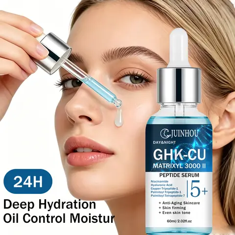 JUINHOU Facial Surem With Blue Copper Brighten Skin Serum For Dry Damaged Skin Deep Hydrating Moisturizing Face Care All Skin
