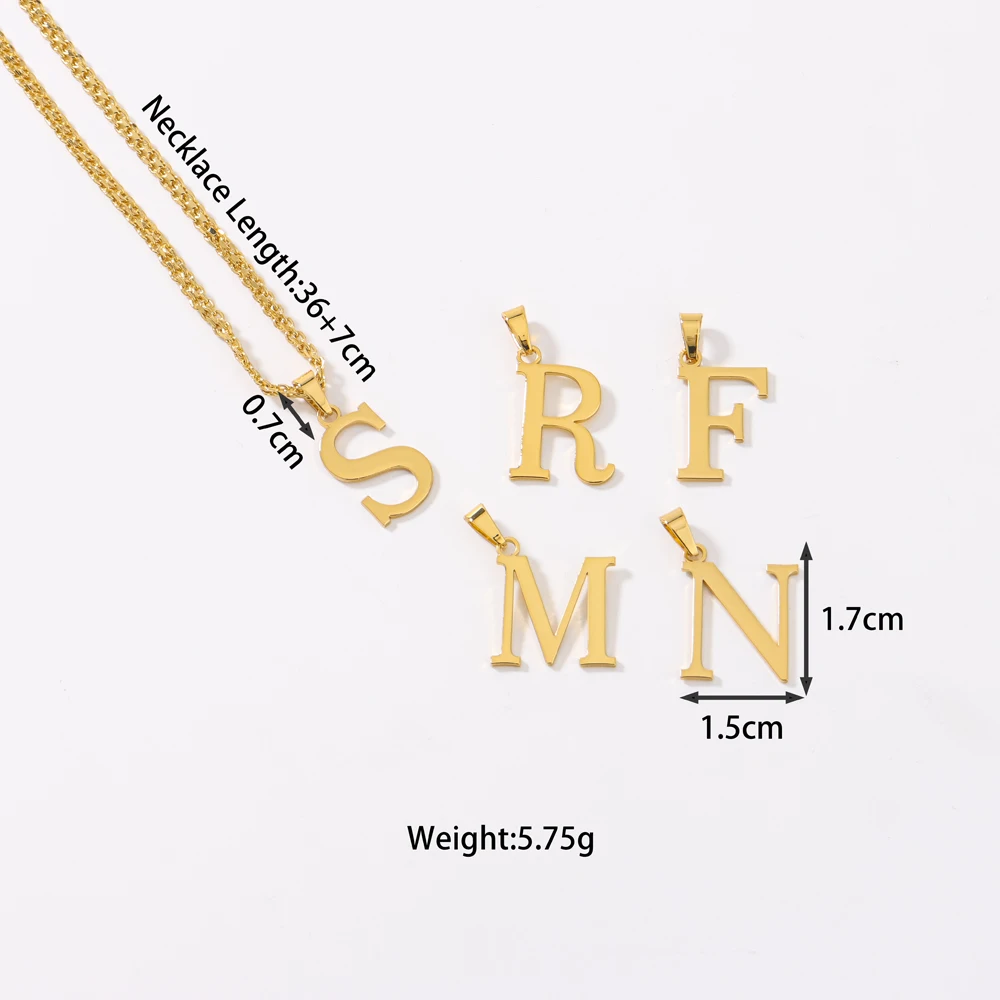 رسائل الفولاذ المقاوم للصدأ قطع الأبجدية قلادة DIY بها بنفسك امرأة قلادة السيدات مجوهرات اكسسوارات بالجملة دروبشيبينغ #4