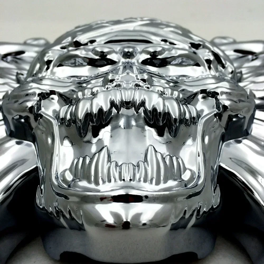 Motorcycle Skull Zombie Horn Cover for 1992-2022 Harley-Davidson with Side Mount 