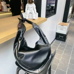 Borsa a tracolla da donna con tracolla a nodo di lusso borsa a tracolla morbida in pelle PU Hobos di alta qualità per borse Shopper da donna firmate