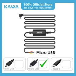 KAWA Hardwire Kit PT01 Micro Port for KAWA D5&D6 24H Parking Surveillance Cable