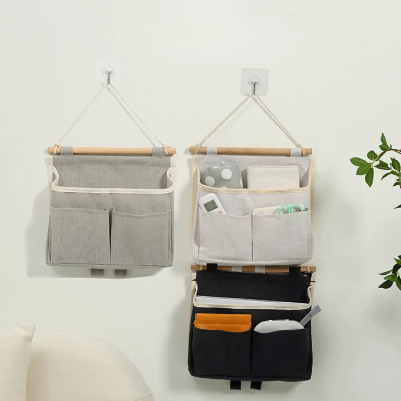 Wall-Mounted Hanging Storage Bag for Bedside and Dorm Room - Large Storage Capacity for Toys, Sundries, and More