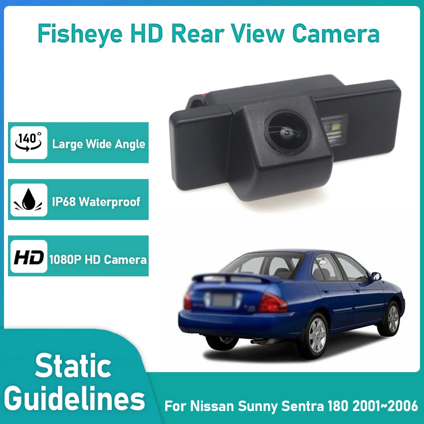 Car Rear View Back Up Camera For Nissan Sunny Sentra 180 2001~2006 CCD Full HD Night Vision Waterproof Reverse Parking Camera