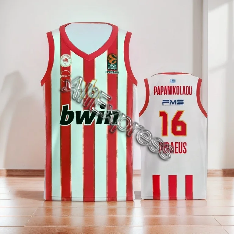 24/25 New Arrivals Greece Basketball Jerseys Olympiacos Athens Basketball Jerseys Boy/Men Basketball Special Jerseys Sports Kits