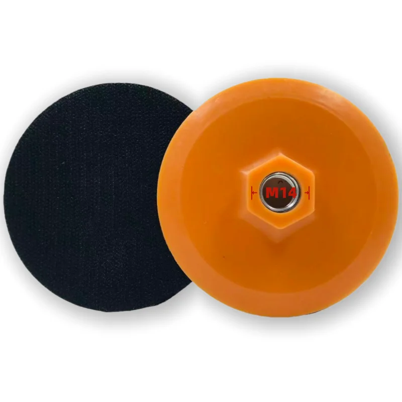 

1 шт.-2 шт.-4 шт.M14, шлифовальный диск с резьбой, подложка, 4 дюйма, 100 мм, наждачная бумага, самоклеящаяся пластина на липучке, абразивные диски для шлифовальных машин
