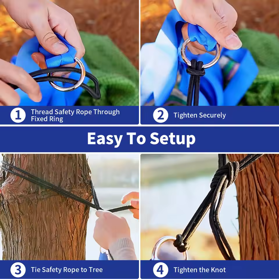 Hickened 로프 해먹