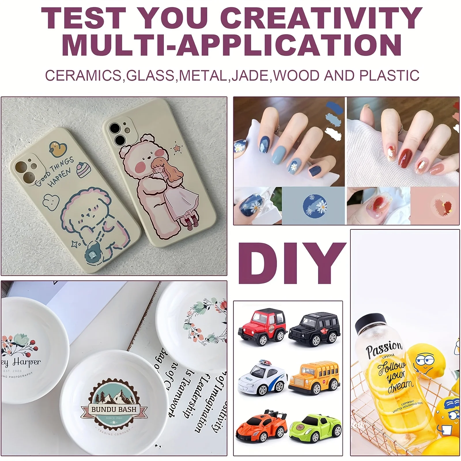 5장 클리어 워터슬라이드 데칼 용지 프리미엄 워터슬라이드 전사 투명, 잉크젯/레이저 프린터 인쇄, A4 사이즈 8.3×11.7인치