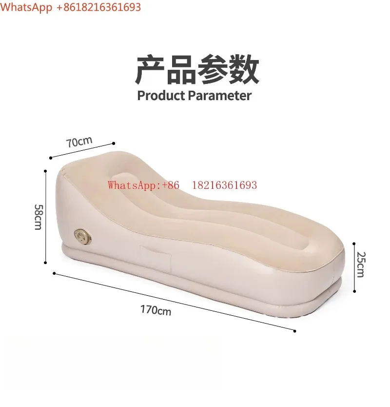 Limited Offer  Inflatable Sofa Outdoor Lazy Air Cushion Bed Portable Automatic Home Recliner Camping Supplies