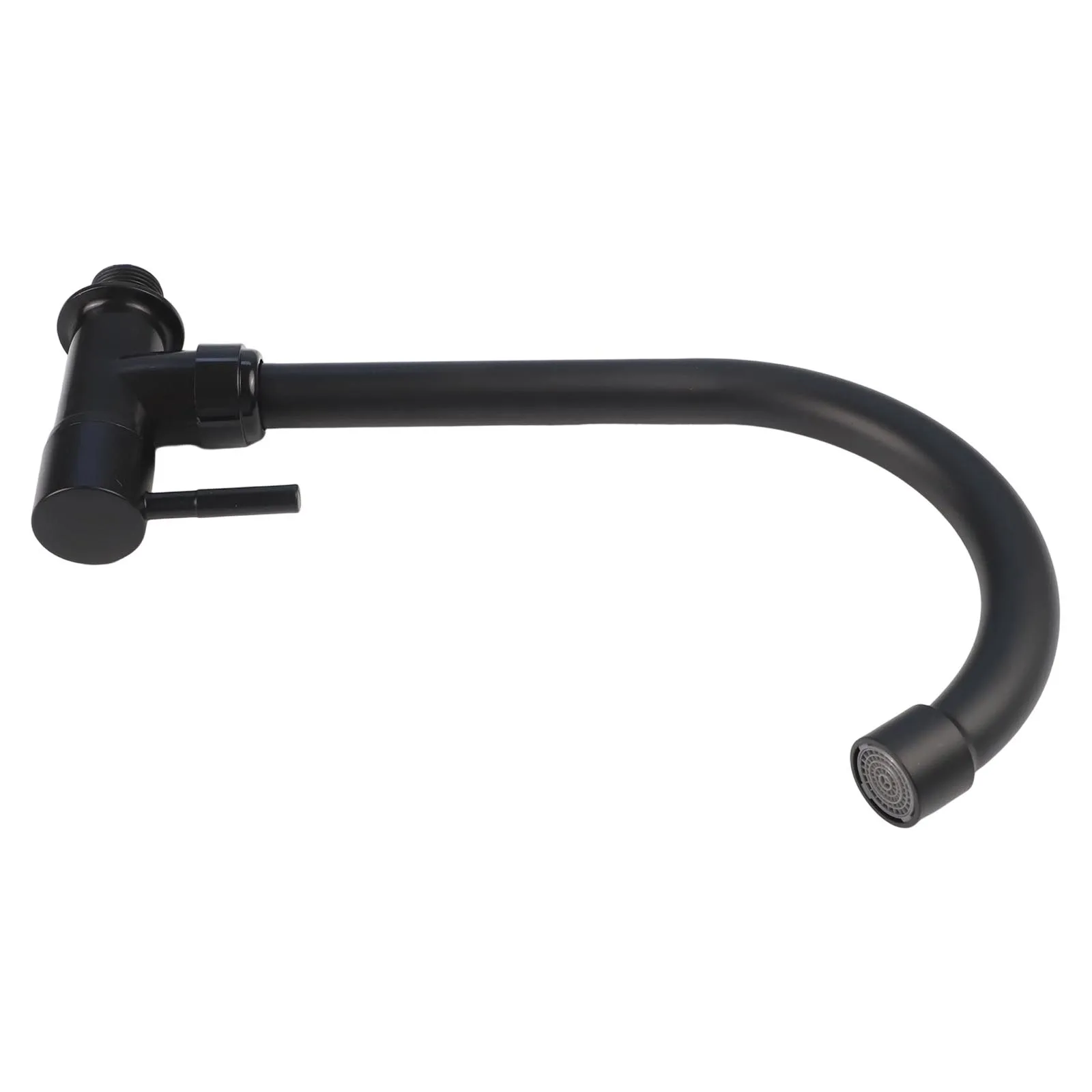 

Plastic Steel Cold Water Faucet Black Wall Faucet Water Conservation Easy Installation Health-Conscious Design