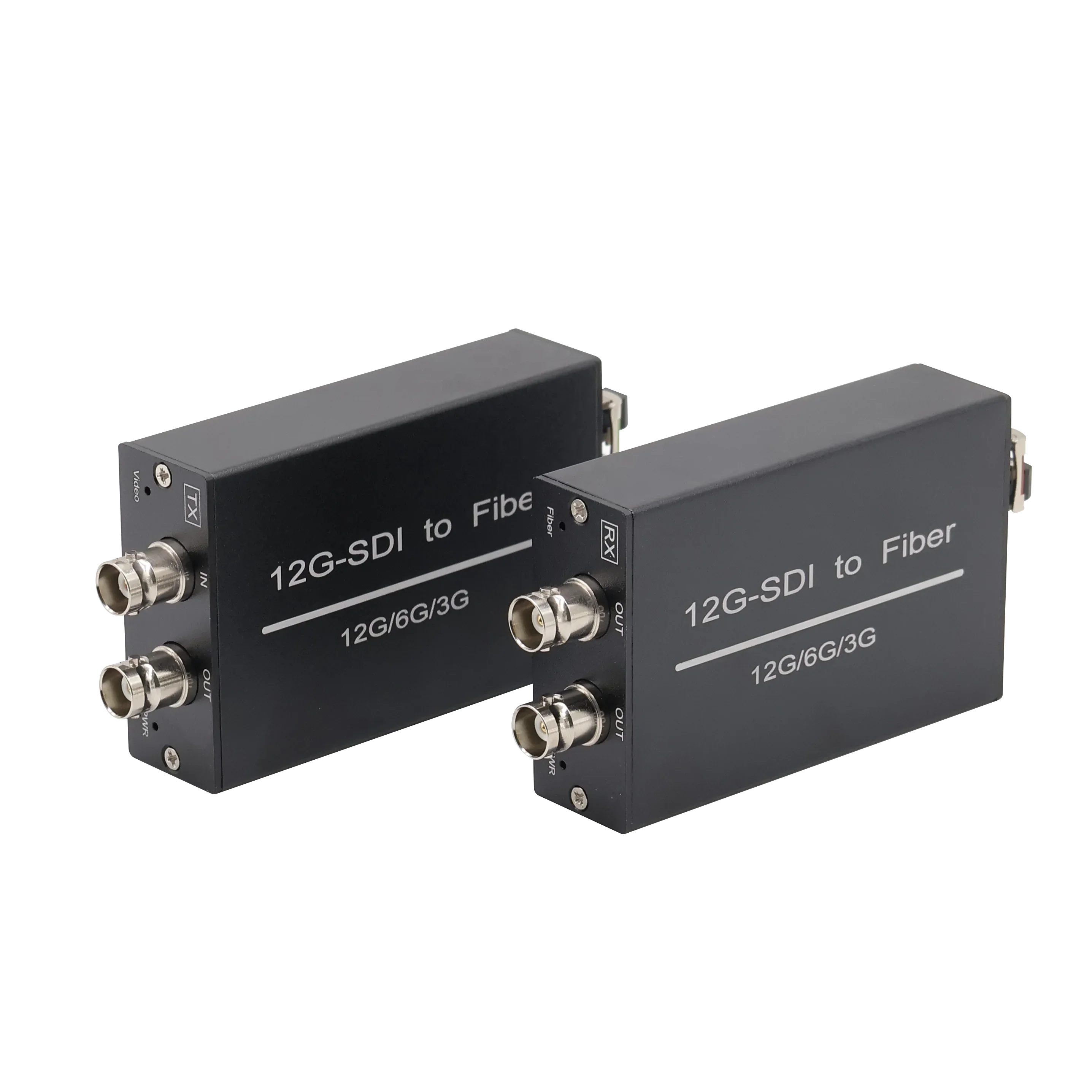 

12G-SDI to Fiber Optical Extender CCTV HD Video Converter Media Converter with Fiber Optic Transceivers