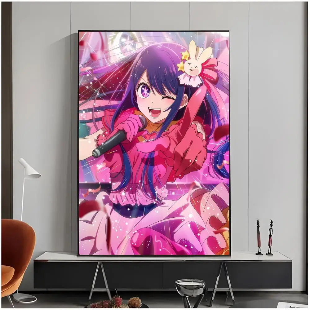 Showbiz Mystery Anime O-Oshi no Ko H-Hoshino Ai Poster Living Room Bedroom Decorative Print Unframed Decor