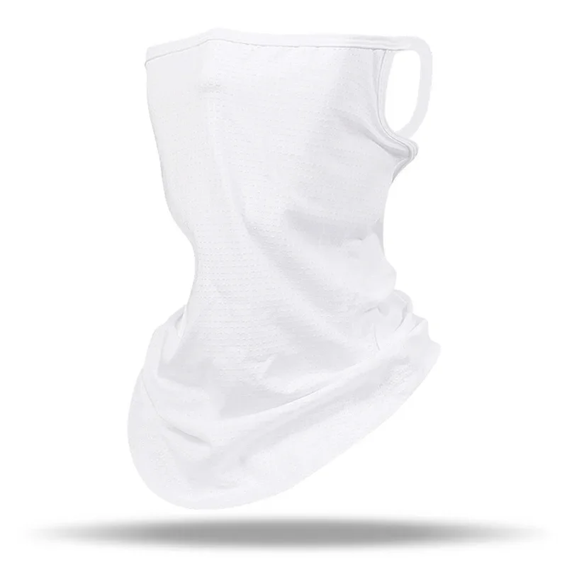 

Summer Sunscreen Anti-UV Cycling Mask Caps Bandana Breathable Neck Gaiter Ear Collar Scarf Outdoor Sports Black White Face Cover