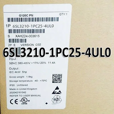 Power 4KW G120C 6SL3210-1PC25-4UL0 Module 6SL3 210-1PC25-4UL0