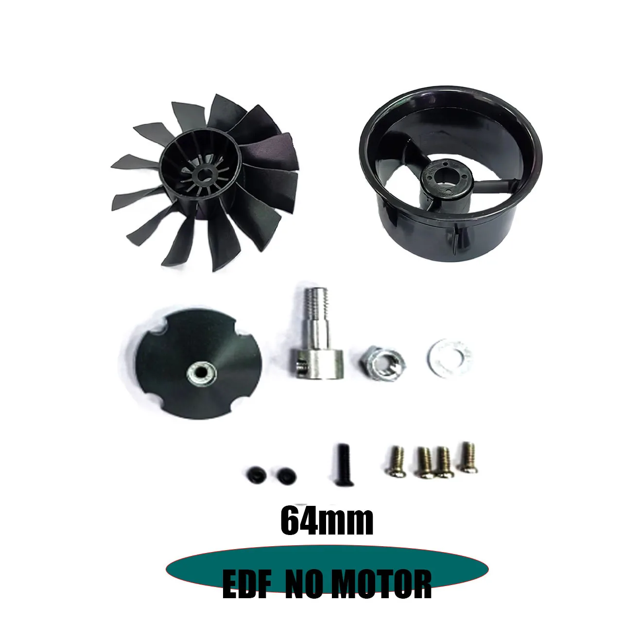 QX-MOTOR ostrza 30MM 50MM 64MM EDF bez silnika 6/12 wentylator kanałowy do zdalnego sterowania akcesoria zabawkowe