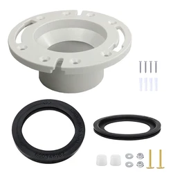 RV Toilet Seal and Socket RV Toilet Flange Kit Replacement for Dometic Thetford RV Toilets Replaces 385345892 Flange, 3-in-1 Set
