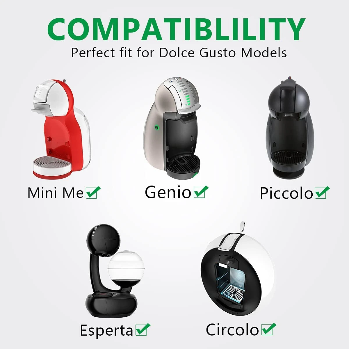 แคปซูลกาแฟแคปซูลแคปซูล6ชิ้นแบบเติมได้ตัวกรองกาแฟหลากสีนำกลับมาใช้ใหม่ได้