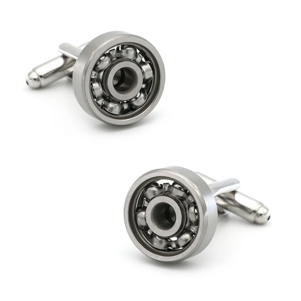 Classic Mechanics Design Iocomotive Bearing Cufflinks Quality Brass Material Metal Color Cuff Links Wholesale&retail