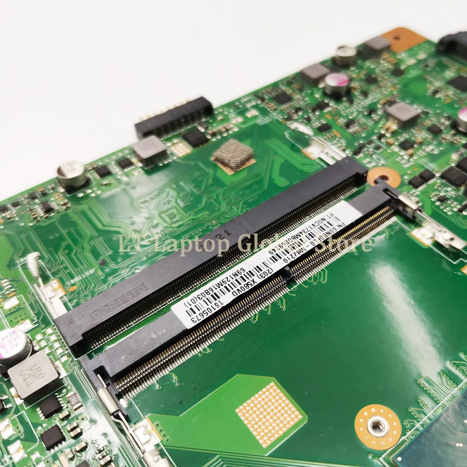 Imagem -06 - Laptop Motherboard para Asus Vivobook Mainboard Pro 15 N580v Nx580v Fx580v M580v X580vd i5 i7 Cpu de 7ª Geração Gtx1050 Mx150 lt